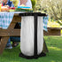 7 Wakeman Heavy Duty Black Trash Bag Portable Trash Bag Holder Stand with Bags - Collapsible Trash Can Camping, RV