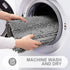 Grandaily Chenille Striped Bathroom Rugs - Extra Thick, Non-Slip Soft Plush Shaggy Bath Carpet, Dark Gray