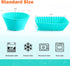 IPOW 24 Pack Reusable Silicone Cupcake Baking Cups, Food-Grade BPA Free Non-Stick Muffin Liners, 2 Shapes Round