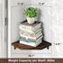 Set 2 Alsonerbay Corner Shelf Wall Mount, of Floating Corner Shelves with Cord Hole, Rustic Wood Shelves for TV