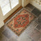 Collive Washable Indoor Door Mat, Non-Slip Retro Entryway Rug, 20" x 32", Quick Absorbent Distressed Welcome Mat