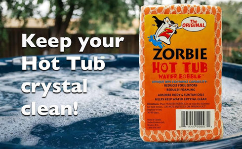Zorbie Package Water Bobble Hot Tub Oil Scum Absorber - Scum Absorbing Sponge for Spas and Hot Tubs - Naturally Cleaner