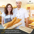15.5 5.5 3.5 Banneton Bread Proofing Basket Handwoven Rattan Banneton for Artisan Sourdough, Includes Linen Liner