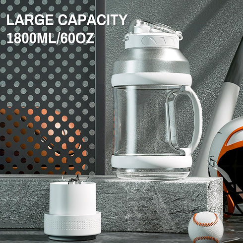 Portable Blender for Shakes & Smoothies 1800ML, Rechargeable Personal Blender with Travel Lid for Kitchen, Waterproof