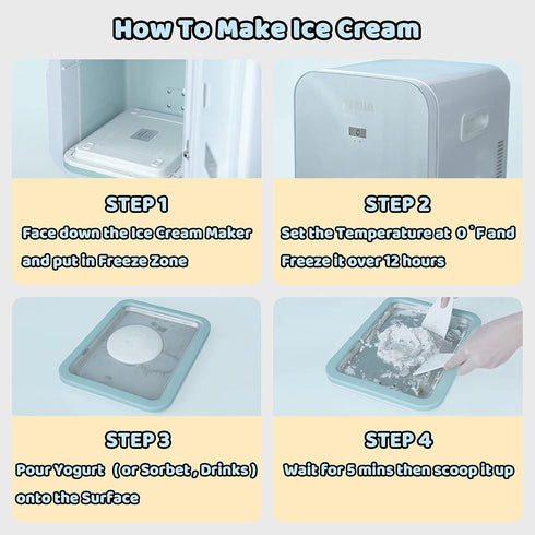 JoyMech Frozen Ice Cream Roll Maker Rolled Ice Cream Machine, Sweet Spot Pan, Instant Cold Plate, Ideal for Making