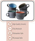 Brew To A Tea Set, 14 oz (415 ml), 6 Pack, Set, BTaT- Porcelain Coffee Mugs Ceramic Coffee Mugs, Matte Black Outside