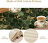 Nitmbi 13x60inch Marble Table Runner,Green Golden Marble Texture Abstract Art Pattern Table Runner for Coffee Table