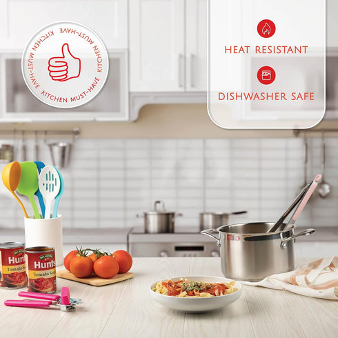 Kitchen Utensils Set, 24 Pcs Cooking Utensil Set with Nonstick and Heat Resistant Gadgets, Essential Cookware Sets