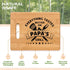 Best Papa Birthday Gifts - Unique Bamboo Cutting Board Gift for Papa Grandpa - Cool Christmas Fathers Day Gift for Papa