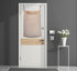 Laundry Collector, Door Hanging Laundry Hamper with Hooks, 65 Liters, Beige