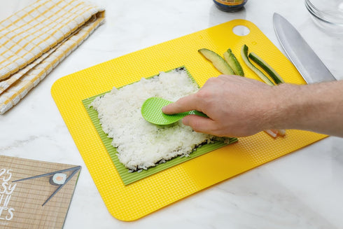 Sushi Making Kit, Home Cooking Gift Set for Kids and Adults, Silicone Sushi Roller with Recipe Book