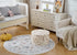 5' Soft Marine Animal Washable Faux Wool Stain Resistant Rug Rubber Non-Slip Backing for Playroom Bathroom Living Room