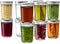 Glass Regular Mouth Mason Jars, 12 Pack, 8 Ounce Jars with Silver Metal Airtight Lids for Food Storage