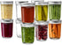 Glass Regular Mouth Mason Jars, 12 Pack, 8 Ounce Jars with Silver Metal Airtight Lids for Food Storage