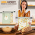 2 Pack 17"13" Zunmial Bread Bags for Homemade Bread, Reusable Bread Bag for Fresh Keeping with Lining & Zipper, Freezer
