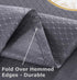 Tektrum Heavy Duty 70 x 70 Inch Square Elegant Waffle Weave Tablecloth - Waterproof, Stain Resistant, and Wrinkle Free