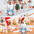 LXXTK Countertop Set 12.2" 7" Snowman Paper Towel Holder Christmas Kitchen and Bathroom Decor Waterproof Metal Paper