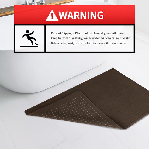 17 24 100% American Soft Linen Bath Rug, in in Cotton Bath Mats Rugs for Bathroom, Slip Reducer Washable Shaggy Form