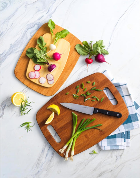 GoodCook Bamboo Cutting Board, 3 Pack