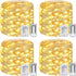 4 Pack Fairy Lights Battery Operated with Remote, Total 480LED 156Ft Battery