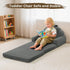 2-in-1 Airpanda Toddler Chair for Kids, Soft Couches that Fold Out for Toddler, Convertible Baby Sofa to Lounger