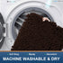 Smiry Chenille U-Shaped Toilet Bathroom Rugs - Soft Absorbent Non-Slip Contoured Mats, Machine Washable (Brown)