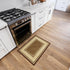 Ottomanson Non-Slip Border Rugs for Entryway, 2'3" x 3', Durable Stain Resistant Entrance Mat for Bathroom