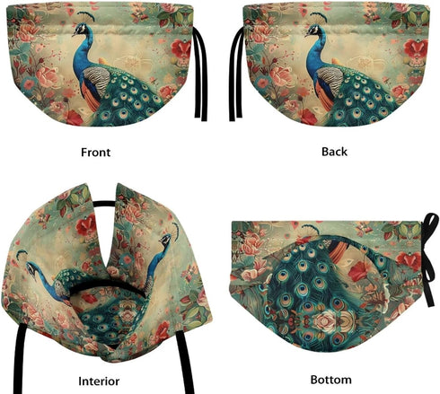 Peacock Tea Cozy for Large Teapot, Insulated Cover to Keep Warm, Machine Washable for Kitchen Decor