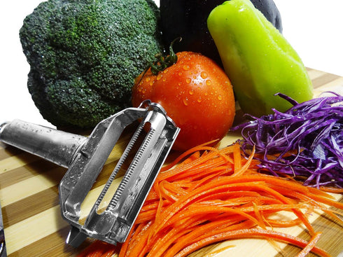 Vegetable Spaghetti Spiralizer Slicer, Easy Zucchini Noodle & Carrot Grater, Perfect Kitchen Tool with Cleaning Brush