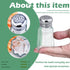 1st Choice Salt and Pepper Shakers Set of 2 with Stainless Tops (Paneled Shakers)