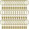 40 Pack Curtain Rings with Clips - Drapery Rings 1.26 in Interior Diameter, Fits 1 in Curtain Rod