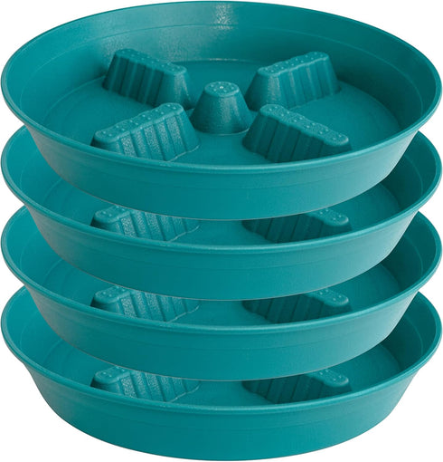 Feyvdzv 4 Pack Plant Saucer 10 inch, 8 12 14 17 inch, Plant