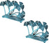 Set 2 OwlGift of Modern Ginkgo Leaves Design Napkin Holder, Metal Paper Napkin Storage for Kitchen, Stylish Paper Towel