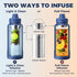 32 Oz 3 Lexlion Tea Infuser Water Bottle Triple Wall Insulated Stainless Steel, Loose Leaf & Fruit Strainer, Leakproof