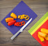 Dexas Heavy Duty Grippmat Flexible Cutting Board Set, 4 Pieces, 8 x 11 inches
