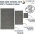 HARBOUR Loom 3-Piece Set 600 100% Boulevard Series Mix Size Luxury Bathroom Towel - Includes Bath Towel, Hand Towel