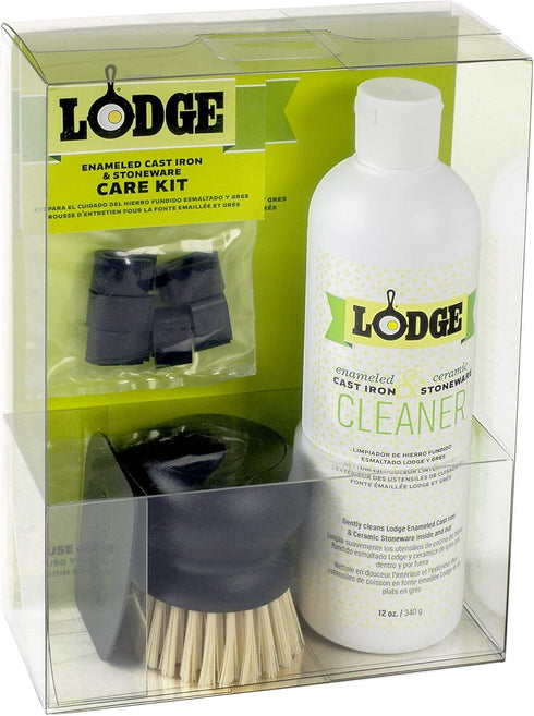 Lodge A-CAREE1 Enameled Cast Iron and Stoneware Care Kit, One Size, Assorted