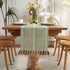 72 Inches 13"72") Wracra Rustic Hemstitch Table Runner, Linen Farmhouse Table Runners Long with Tassels for Dining