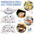 Cunhill Cotton Microwave Bowl Holders, Heat Resistant Bowl Potholders, Quilted Bowl Cozy for Soup, Multi Color