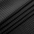 Waffle Weave Shower Curtain, Black Heavyweight Fabric, Washable & Water Repellent, 71x72 Inch Hotel Luxury Spa