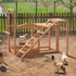 Chicken Activity Play Perches for Poultry Run, Swing Stand, Wood Chicken Toy