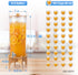 GRAXON (2.5 Counter Drink Dispenser with Bamboo Stand & Spigot Gallon) Large Plastic Beverage Dispenser for Parties