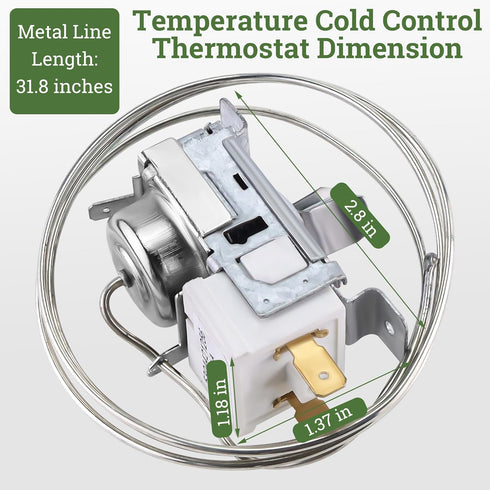 5304421256 Refrigerator Temperature Control Thermostat, Fit for Frigidaire Models, Replace 241537103
