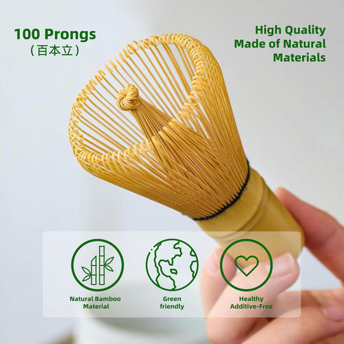 TEANAGOO MA-01 Japanese Matcha Ceremony Accessory Set, Whisk, Scoop, Spoon, Whisk Holder