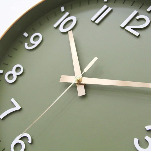 Operated,12 inch HZDHCLH Wall Clocks Battery Silent Non Ticking Modern Wall Clock for Living Room Bedroom Kitchen