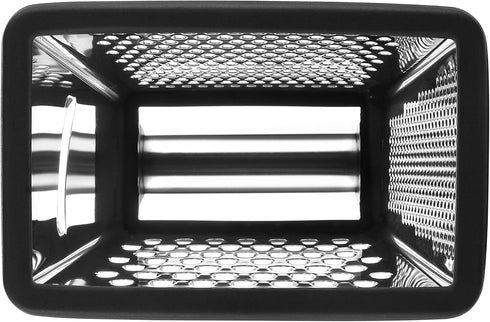 Spring Chef Professional Cheese Grater, XL Size, 4 Sides, Stainless Steel, Dishwasher Safe, Black