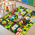 3'x5' Kids Carpet Playmat Rug Kids Car Rug Play Mat Educational Play Rugs Town Traffic Road Map Rugs City Life Car Mat