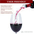 LEMONSODA Wine Aerator Pourer - Essential Clear Wine Aerator Spout
