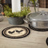 VHC Brands 8" Charcoal Poultry Table Décor, Sawyer Mill Trivet