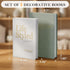 Set 2 Realistic Decorative Book Boxes with Hidden Storage, of Linen Faux Books, Sturdy and Neutral Home Decor